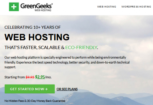 GreenGeeks美国老牌绿色主机+免费域名,仅$25/年