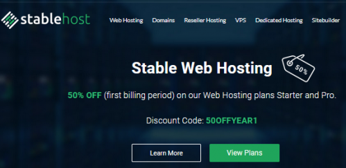 美国StableHost主机口牌好性价比高+可选新加坡机房,免费送域名!仅50元/年